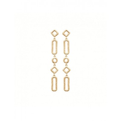 Boucles d'oreilles Coque de Nacre Plaqué Or 23038600
