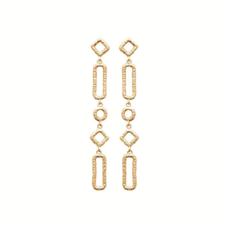 Boucles d'oreilles Coque de Nacre Plaqué Or 23038600