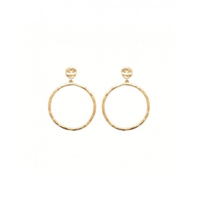 Boucles d'oreilles Coque de Nacre Plaqué Or 750 23035800