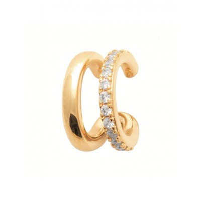 Boucle d'oreille Coque de Nacre Plaqué Or 750 23035510