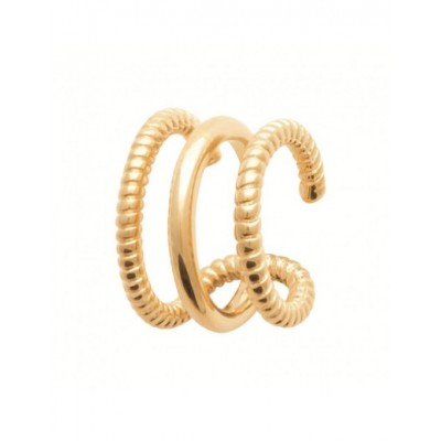 Boucle d'oreille Coque de Nacre Plaqué Or 750 23035400
