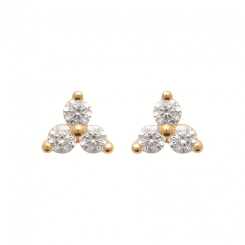 Boucles d'oreilles Coque de Nacre Plaqué Or 750 23031310