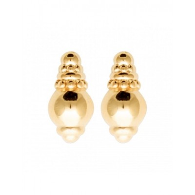 Boucles d'oreilles Coque de Nacre Plaqué Or 23026800