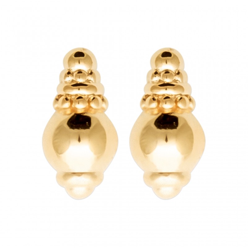 Boucles d'oreilles Coque de Nacre Plaqué Or 23026800