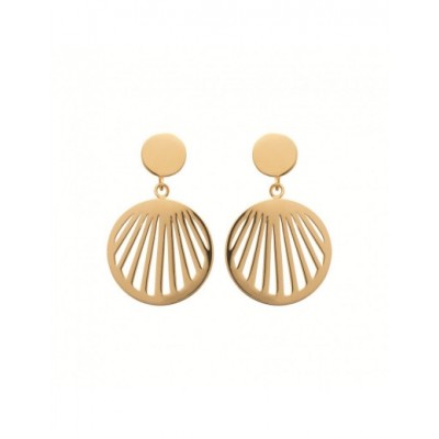 Boucles d'oreilles Coque de Nacre Plaqué Or 23026400