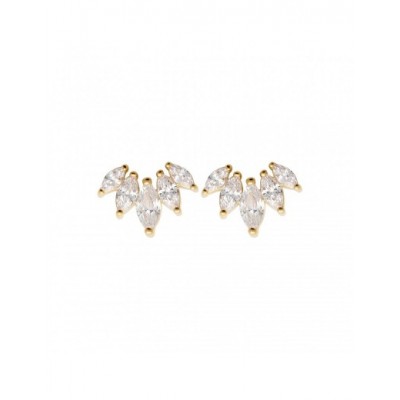 Boucles d'oreilles Coque de Nacre Plaqué Or 750 23024910