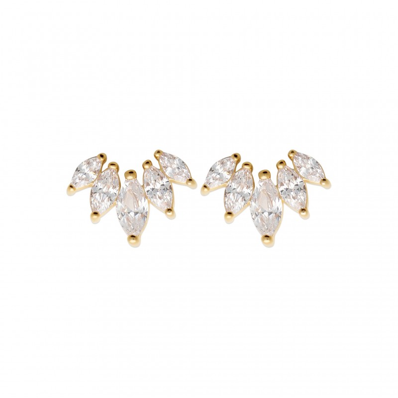 Boucles d'oreilles Coque de Nacre Plaqué Or 750 23024910