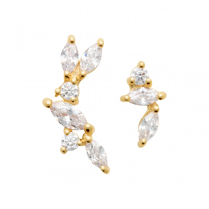 Boucles d'oreilles Coque de Nacre Plaqué Or 23024510