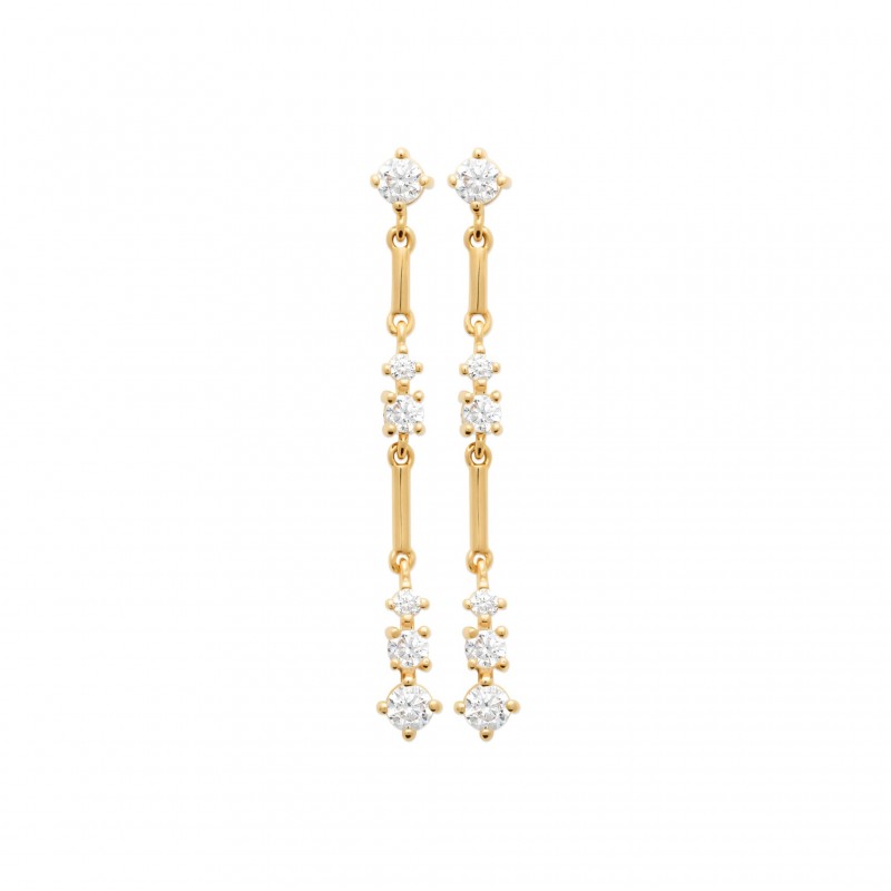 Boucles d'oreilles Coque de Nacre Plaqué Or 23024410