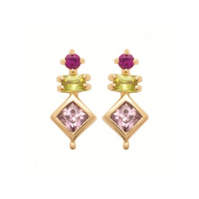 Boucles d'oreilles Coque de Nacre Plaqué Or 750 23021005