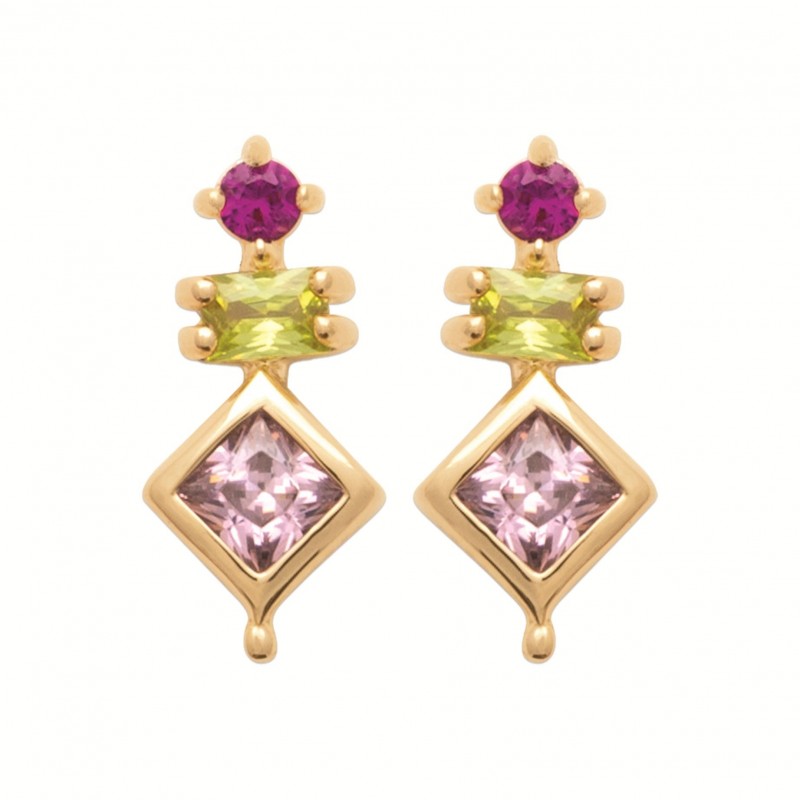 Boucles d'oreilles Coque de Nacre Plaqué Or 750 23021005