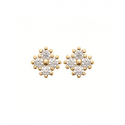 Boucles d'oreilles Coque de Nacre Plaqué Or 23020810