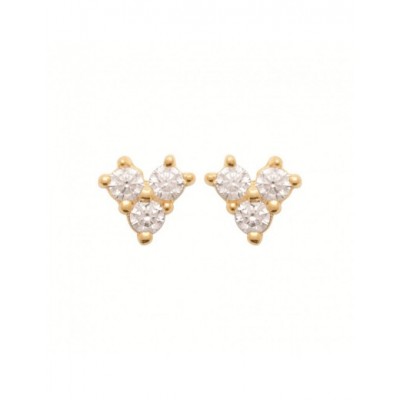 Boucles d'oreilles Coque de Nacre Plaqué Or 23019910