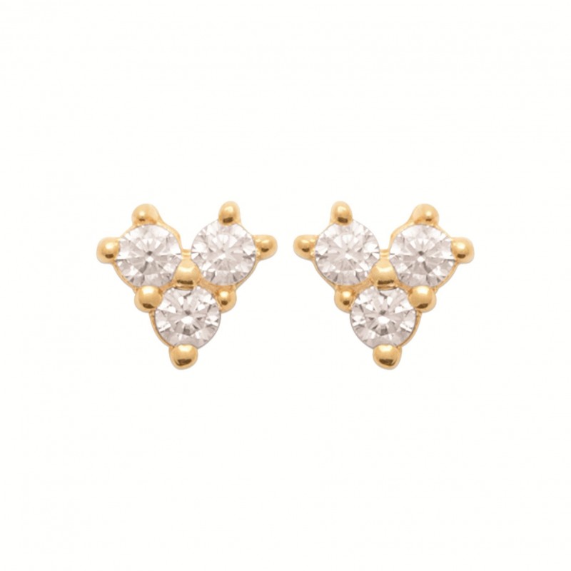 Boucles d'oreilles Coque de Nacre Plaqué Or 23019910