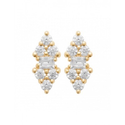Boucles d'oreilles Coque de Nacre Plaqué Or 23019710