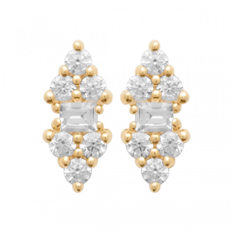 Boucles d'oreilles Coque de Nacre Plaqué Or 23019710