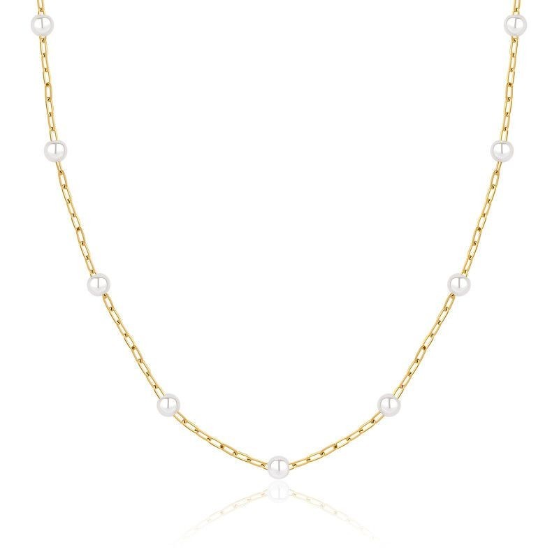 Collier PIXIES Acier et Perles PNS0015-1PRL