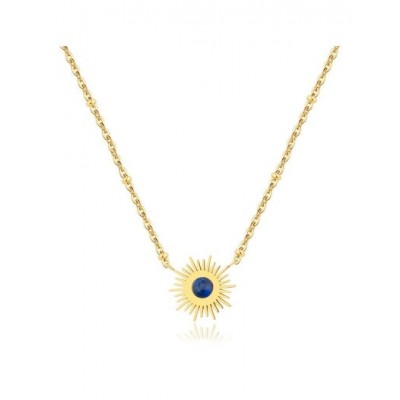 Collier PIXIES Acier et Lapis PNS0017-1LAZ