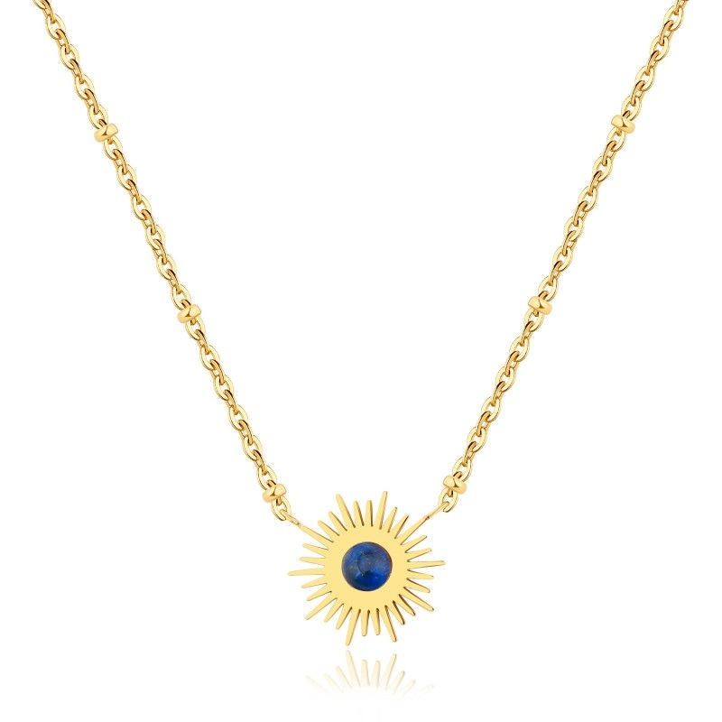 Collier PIXIES Acier et Lapis PNS0017-1LAZ