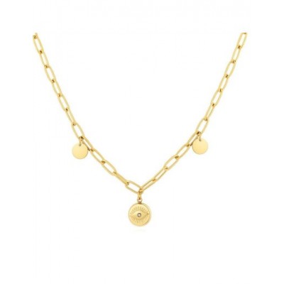 Collier PIXIES Acier et Oxyde de zirconium PNS0028-1WHZ