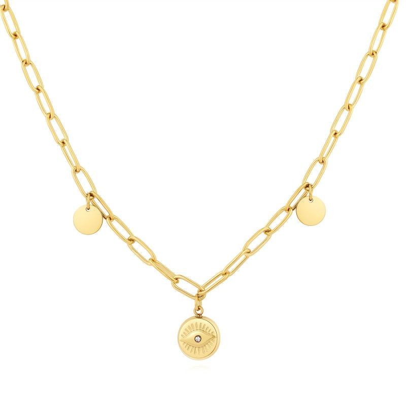 Collier PIXIES Acier et Oxyde de zirconium PNS0028-1WHZ