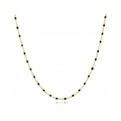 Collier PIXIES Acier et Perles PNS0030-1BLK