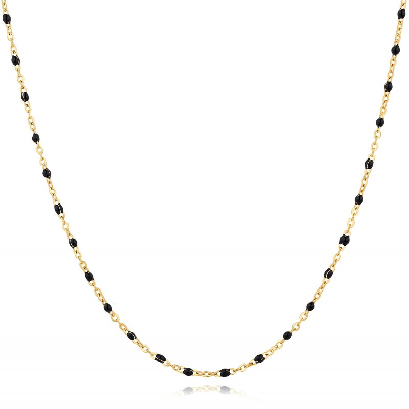 Collier PIXIES Acier et Perles PNS0030-1BLK