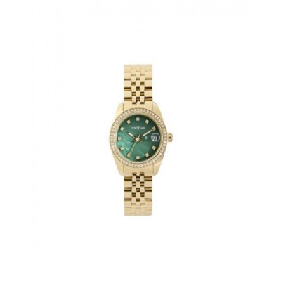 Montre Fontenay Juliette doré cadran vert FPA02003