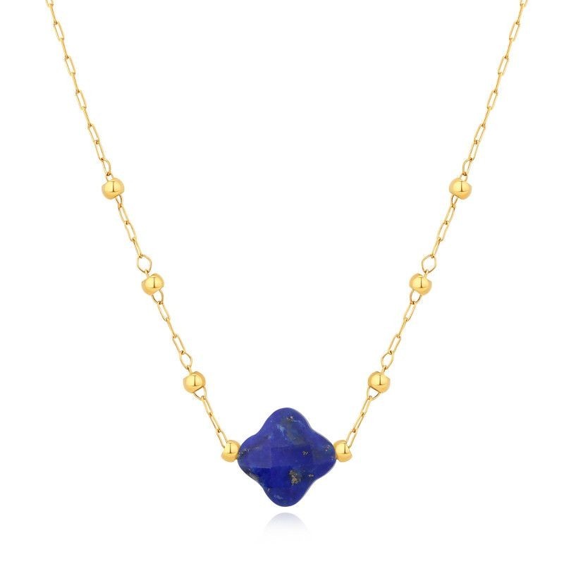 Collier PIXIES Acier et Lapis PNS0049-1LAZ