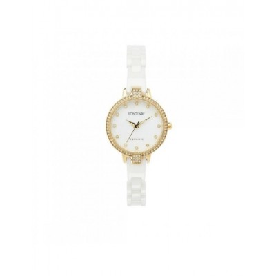 Montre Fontenay Grace doré blanc FPA01001