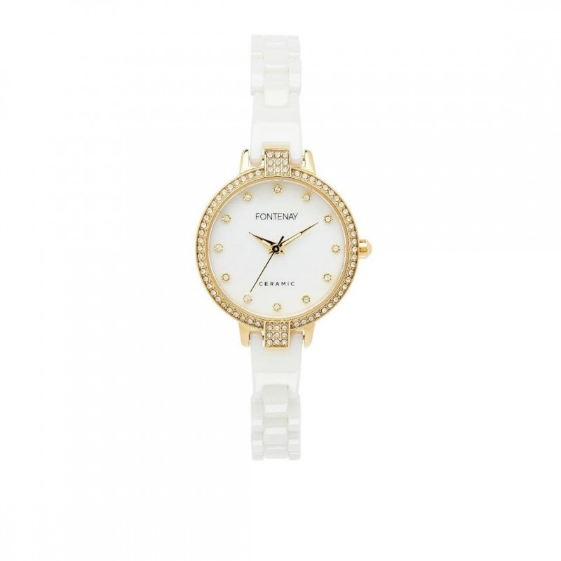 Montre Fontenay Grace doré blanc FPA01001