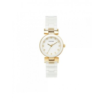 Montre Fontenay Eleanor doré blanc FPA00902