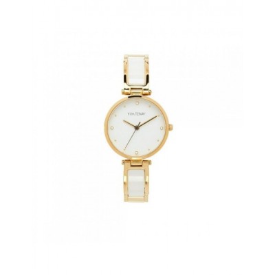 Montre à quartz Fontenay Caroline doré blanc FPA00803