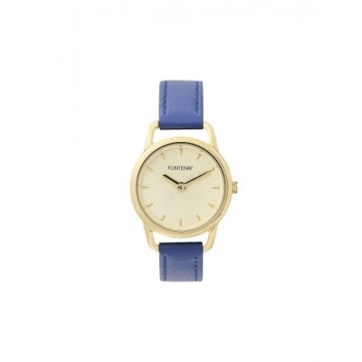 Montre Fontenay Rosanna doré bleu FPA00706