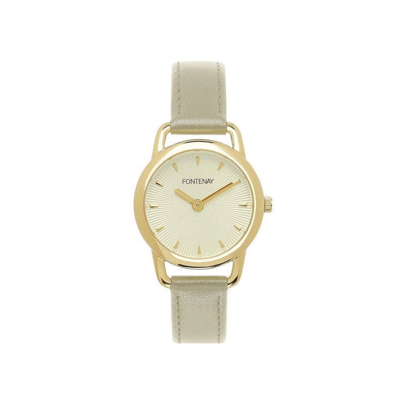 Montre Fontenay Rosanna doré beige FPA00704