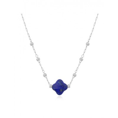 Collier PIXIES Acier et Lapis PNS0049-2LAZ