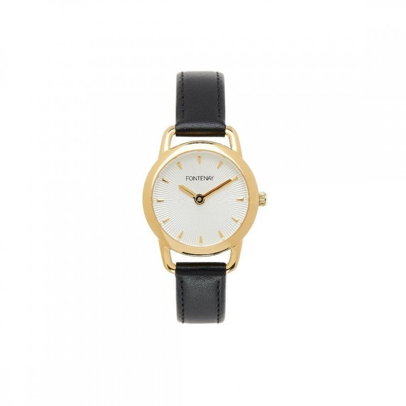 Montre Fontenay Rosanna doré noir FPA00701