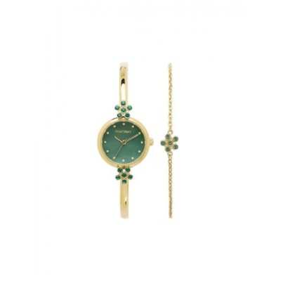Montre Fontenay Iris doré et vert FPA00102SET