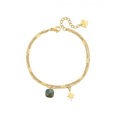 Bracelet PIXIES Acier et Labradorite PBM0044-1LAB