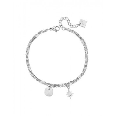 Bracelet PIXIES Acier et Nacre PBM0044-2MOP