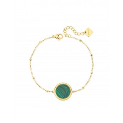 Bracelet PIXIES Acier et Malachite PBS0007-1MAL