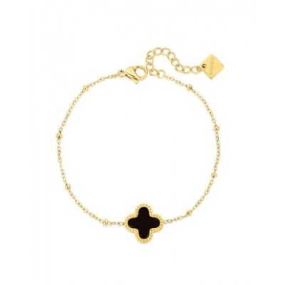 Bracelet PIXIES Acier et Onyx noir PBS0011-1BKO
