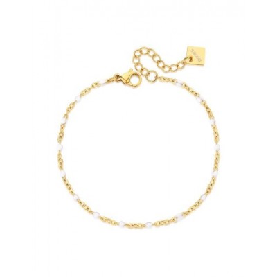 Bracelet PIXIES Acier et Perles PBS0030-1WHT