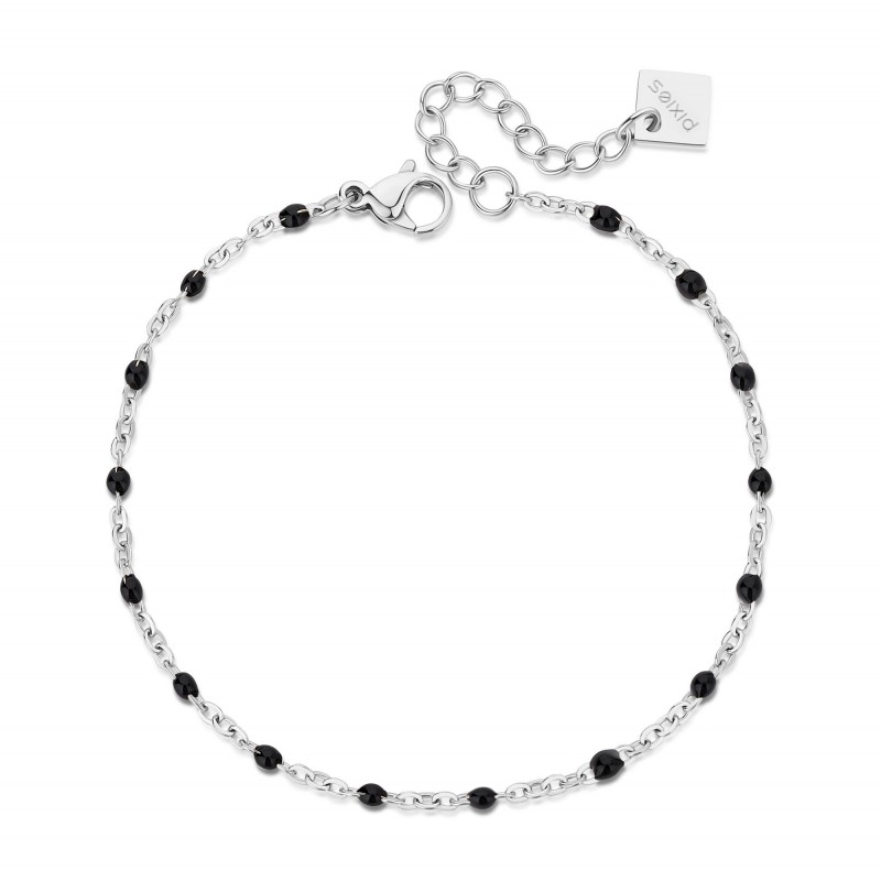 Bracelet PIXIES Acier et Perles PBS0030-2BLK