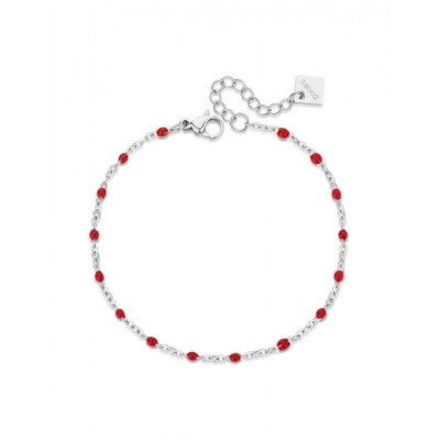 Bracelet PIXIES Acier et Perles PBS0030-2RED
