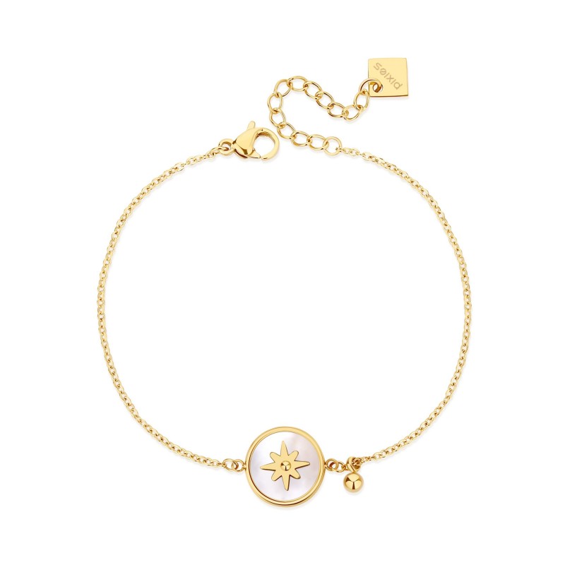 Bracelet PIXIES Acier et Nacre PBS0033-1MOP