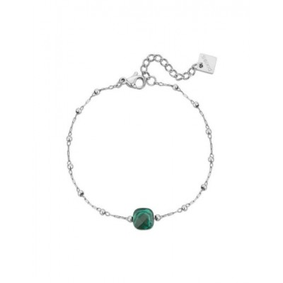 Bracelet PIXIES Acier et Malachite PBS0039-2MAL