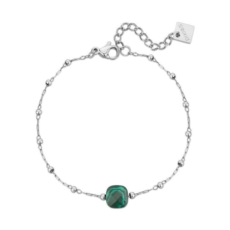Bracelet PIXIES Acier et Malachite PBS0039-2MAL