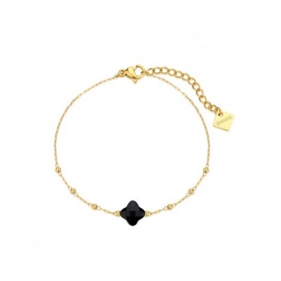 Bracelet PIXIES Acier et Onyx PBS0049-1BKO