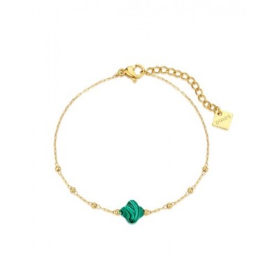 Bracelet PIXIES Acier et Malachite PBS0049-1MAL